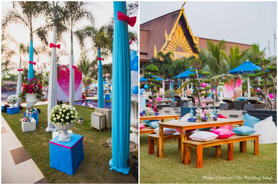 pool party wedding function