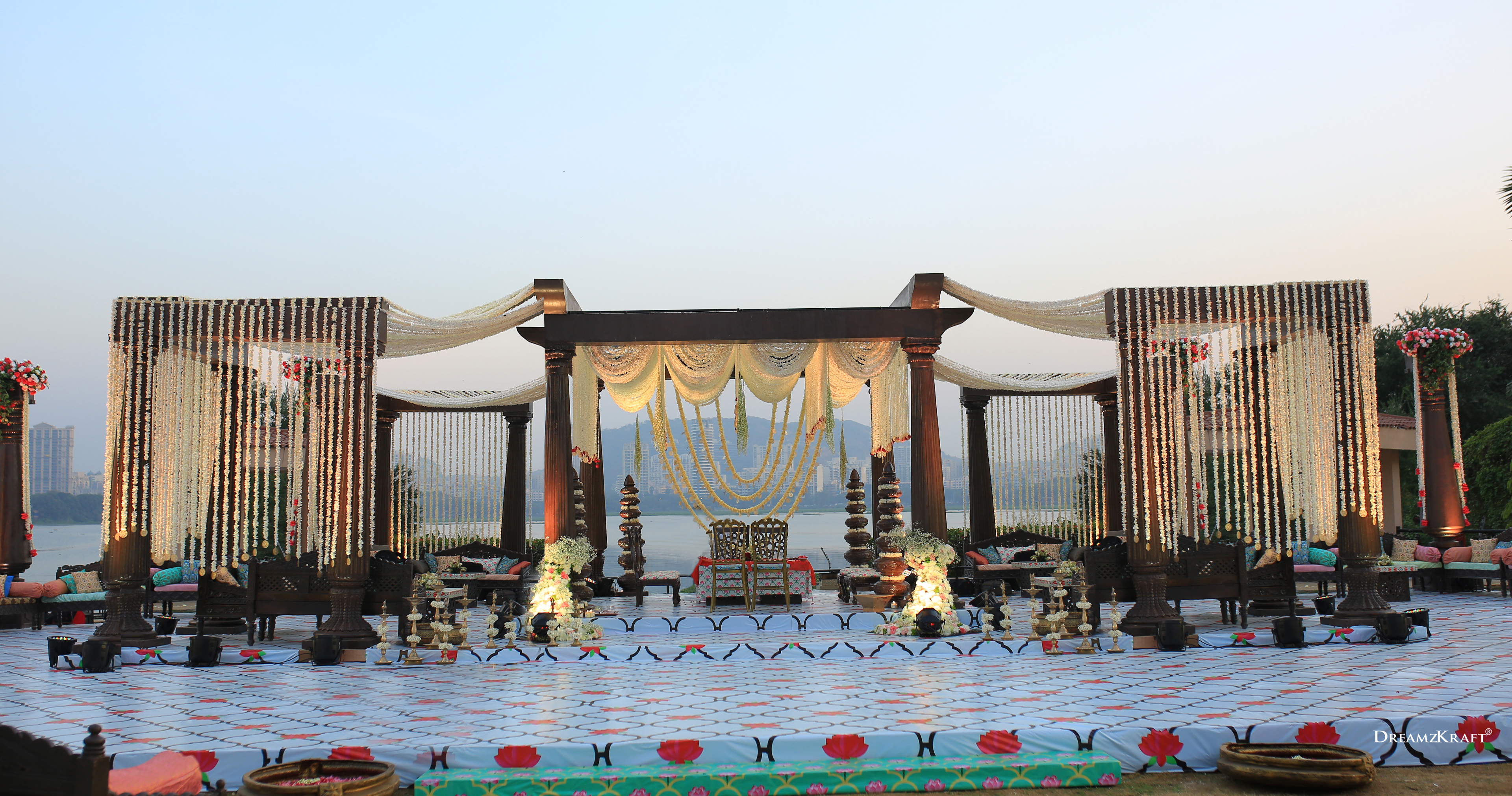 destination wedding mandap